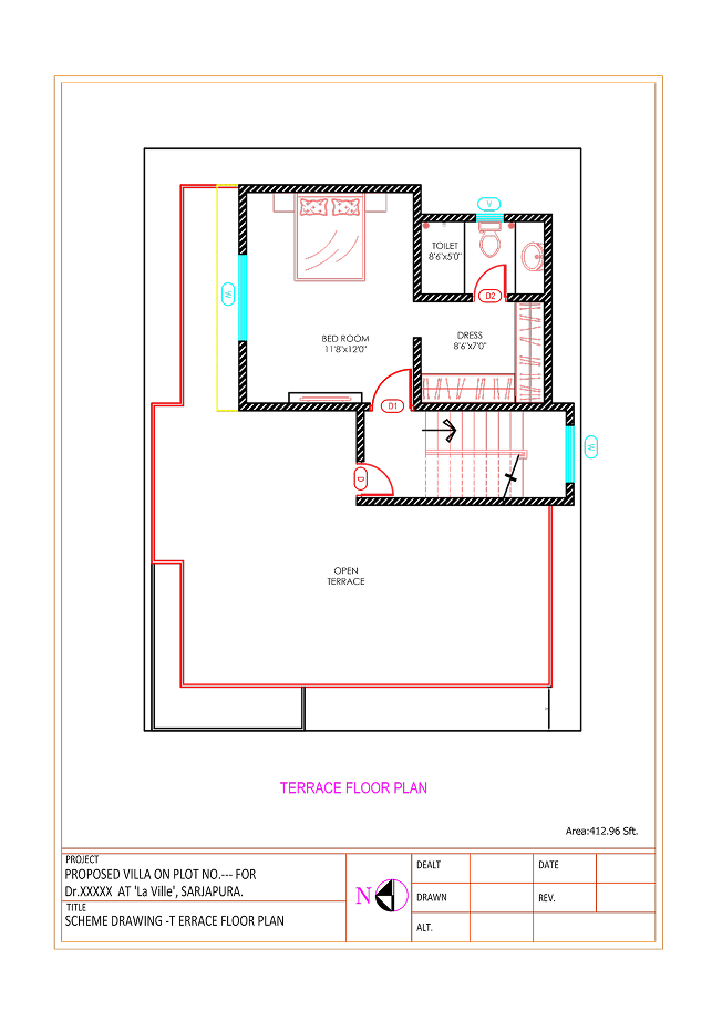 Type-A Terrace Floor Plan