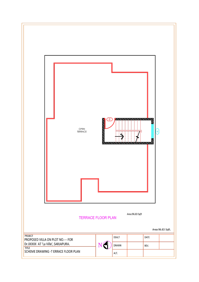 Type-B Terrace Floor Plan