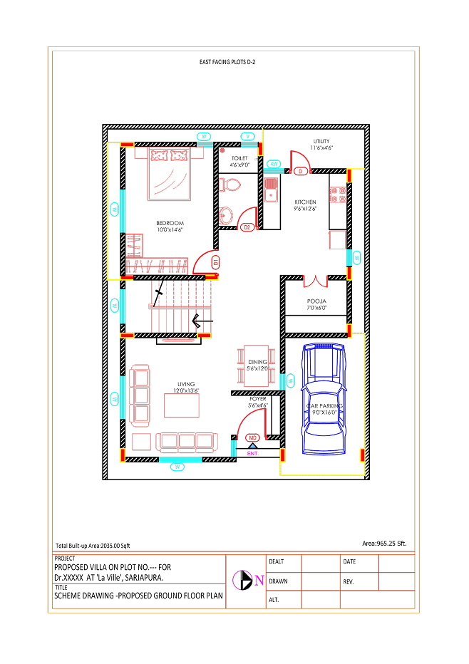 Type-C Ground Floor Plan