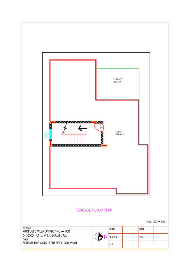 Type-D Terrace Floor Plan
